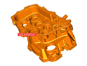 3D model of D4S Motorsport Gearbox